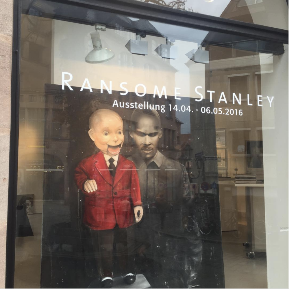 Schaufenster Ausstellung Ransome Stanley ©Galerie Voigt