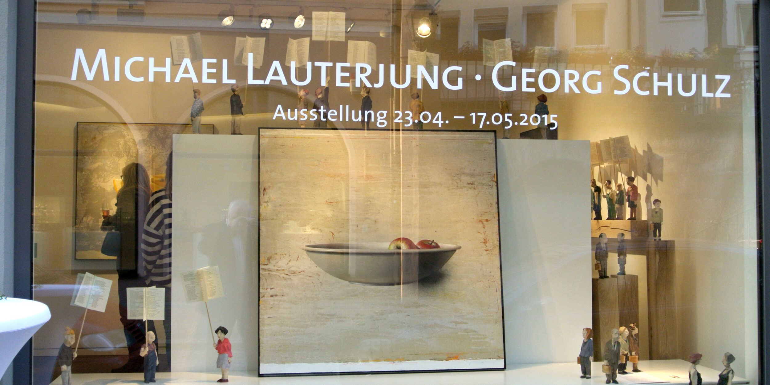 Schaufenster Ausstellung Michael Lauterjung - Georg Schulz ©Galerie Voigt