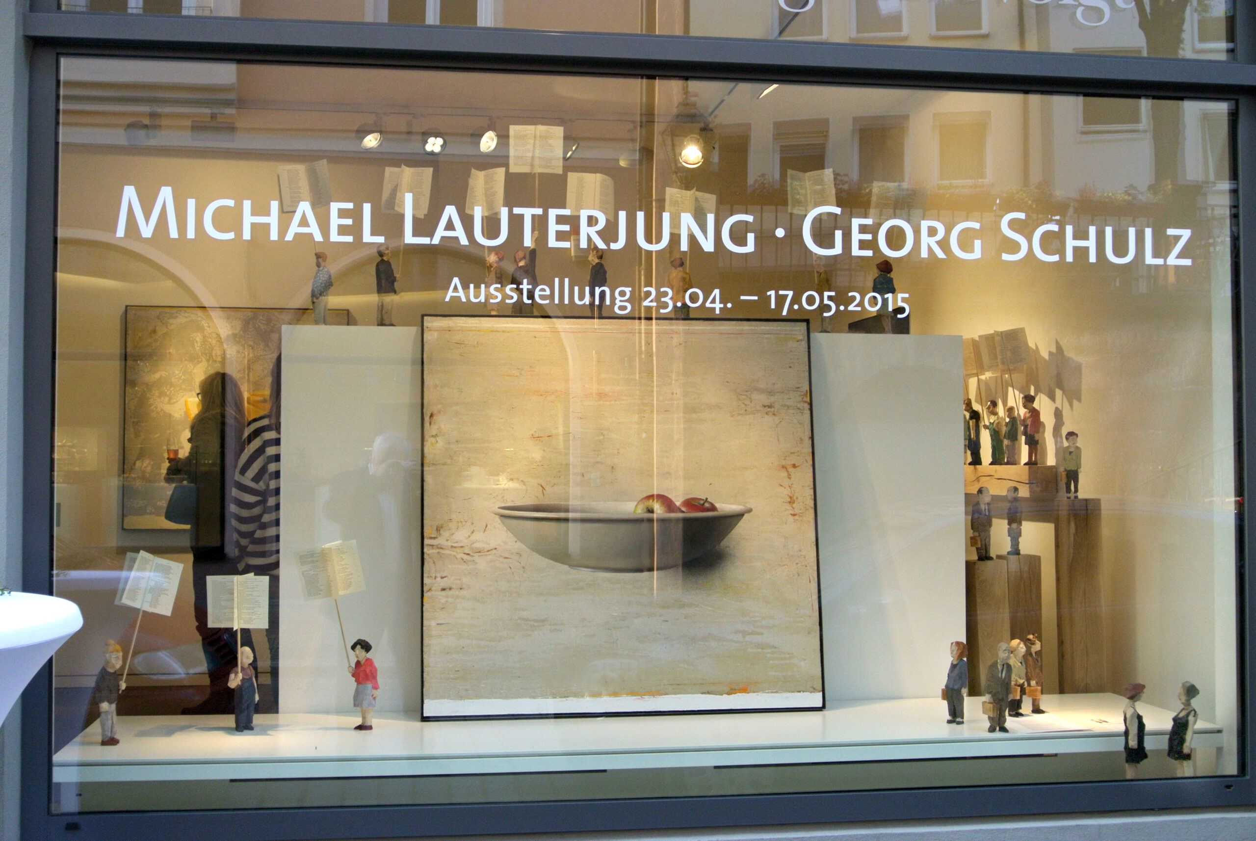 Schaufenster Ausstellung Michael Lauterjung - Georg Schulz ©Galerie Voigt