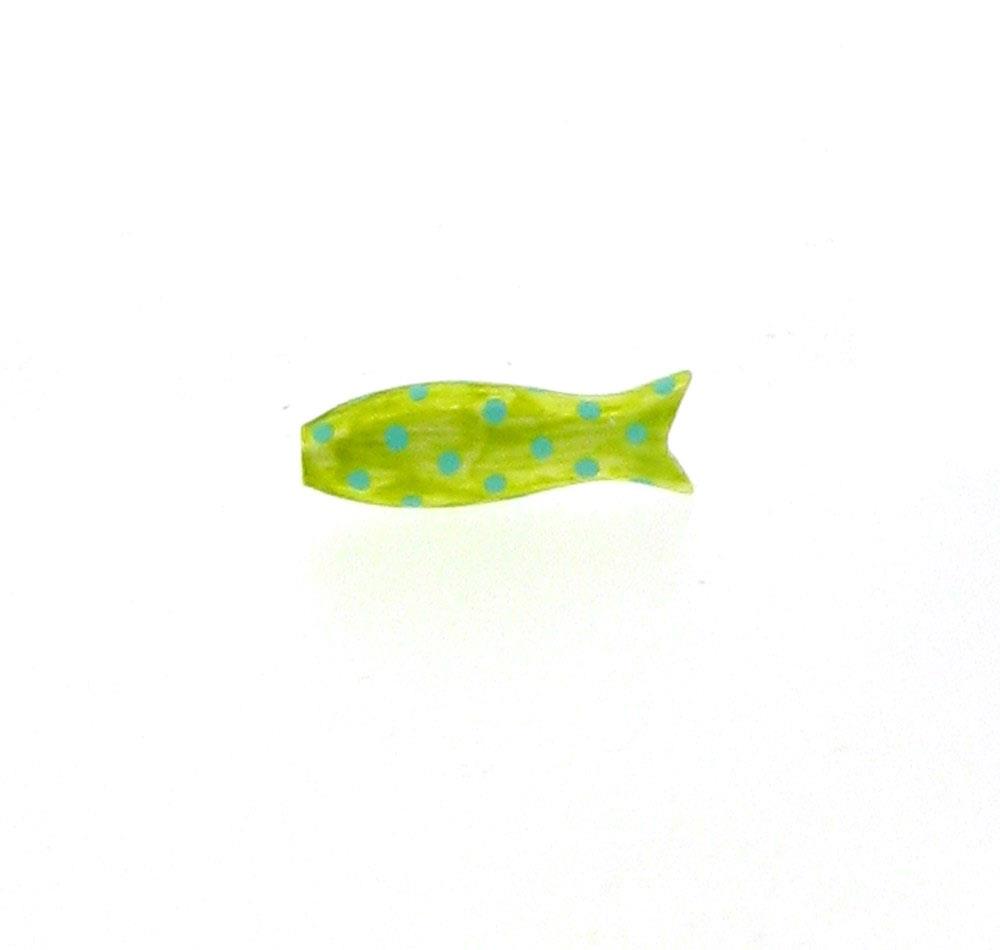 Anhänger Kleiner Fisch Silber Emaillack gelb - Sabine Scheuble - F10007segp