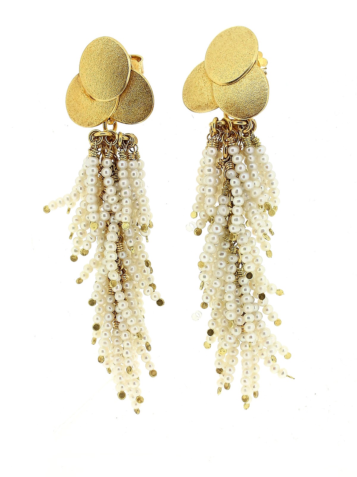 Ohrringe Perlen 18ct Gelbgold - Andrea Frahm - 310frah09-4