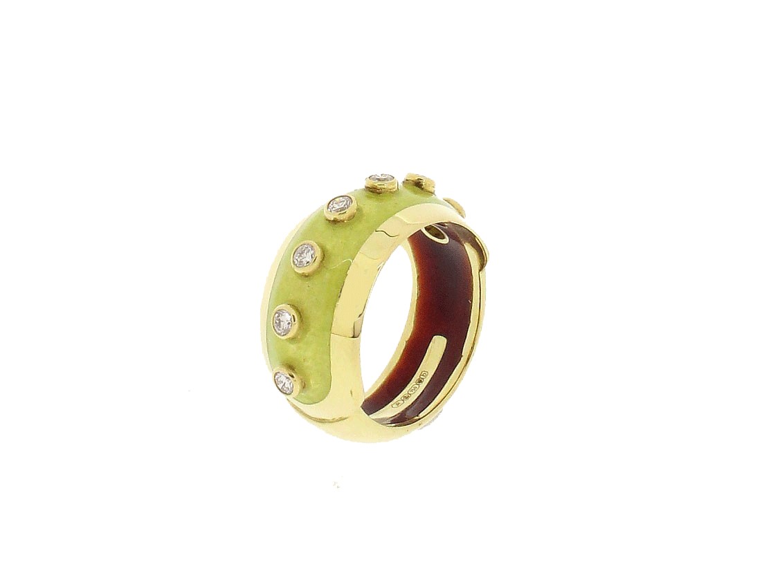 Ring Brillanten 18ct Gelbgold - Individuelle Marken - 4028-740