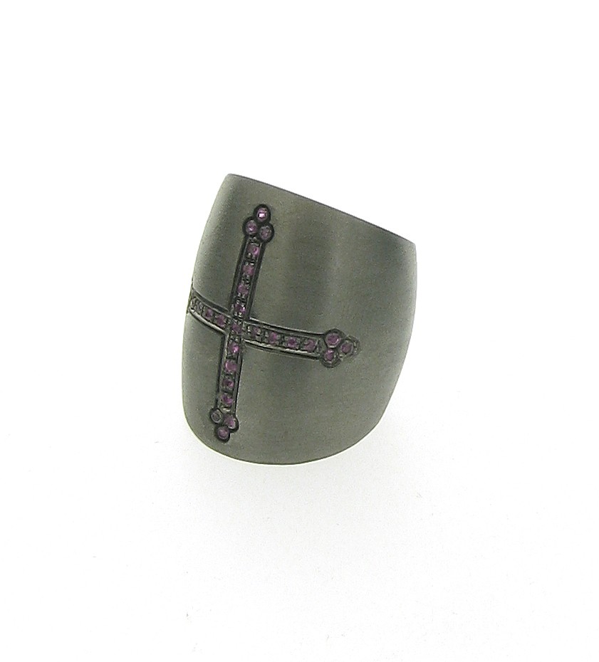 Bandring Kreuz 925 Silber - Individuelle Marken - A6618A02