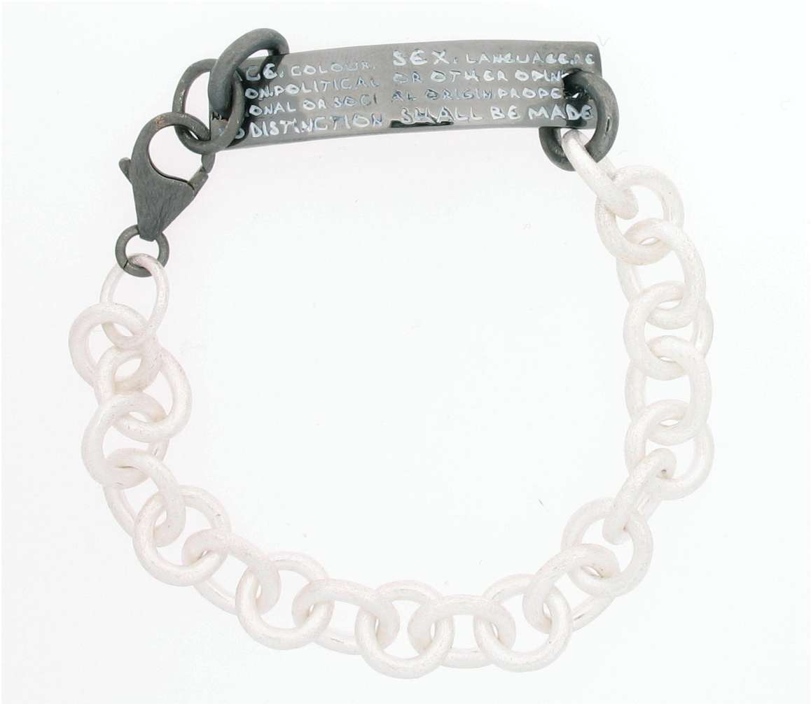 Armband Human Rights Silber - Individuelle Marken - HR-BR01