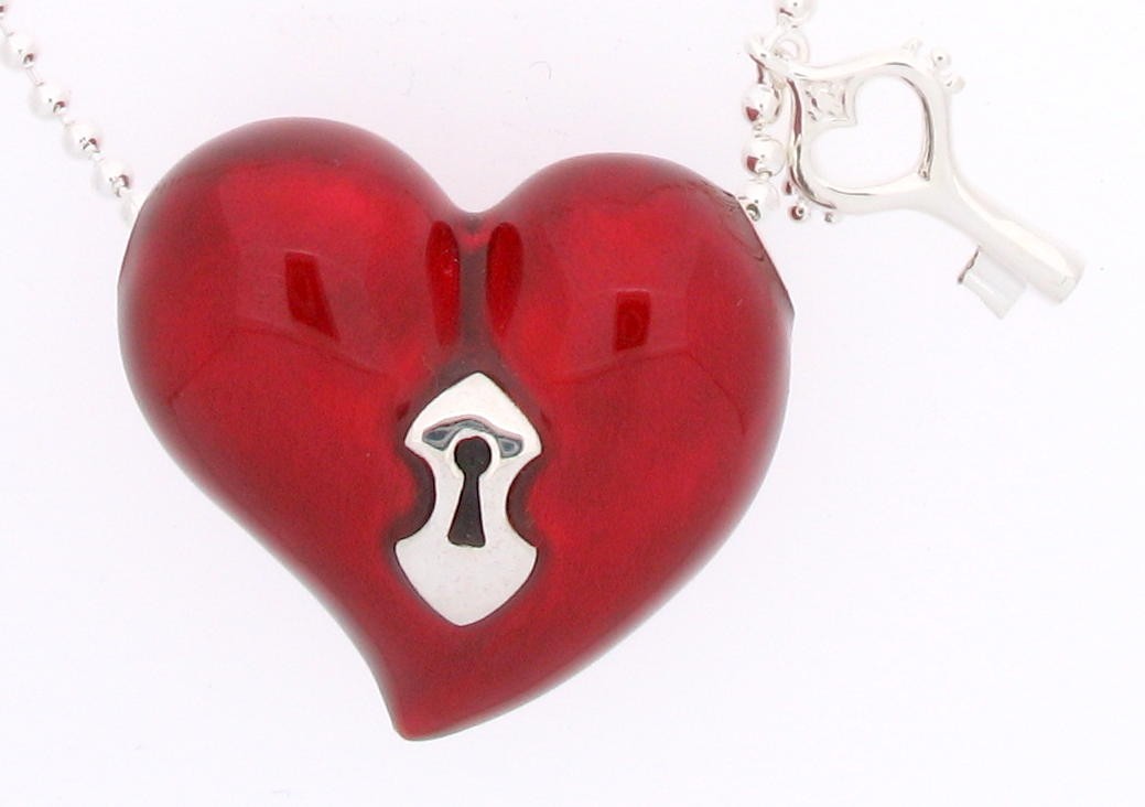 Kette Key to my Heart Silber - Drachenfels Design - LDKM33RM