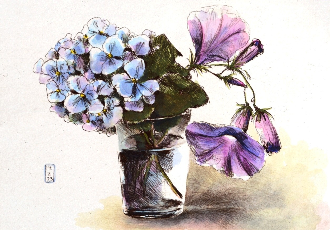 blaue Blüten - Schwitteck, M.K. - k-11439