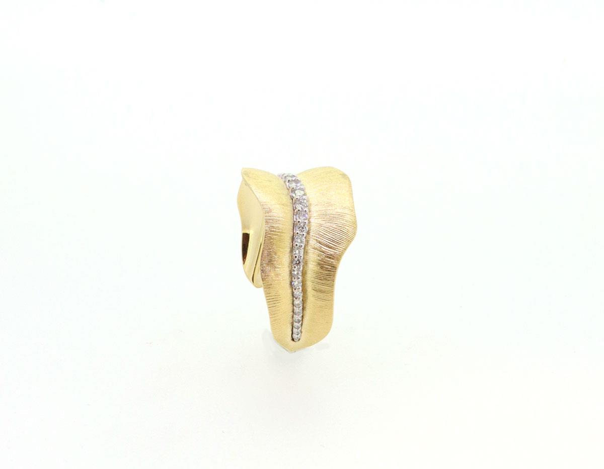 Ring Leaves medium Brillanten 18ct Gold - Ole Lynggaard - A3009-402