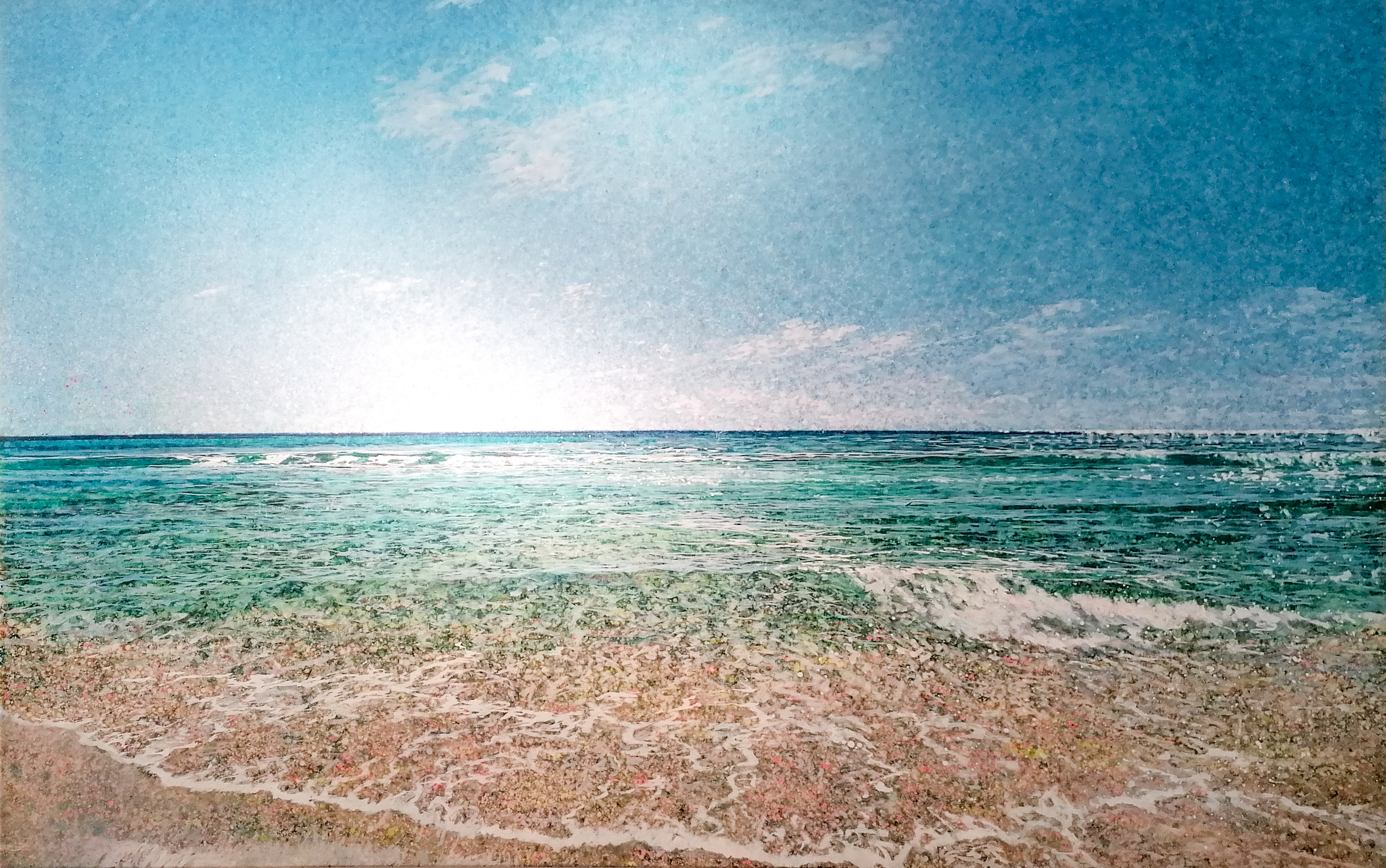 Robert Arató: Seascape 3, Druck auf Leinwand, gefirnisst, 190 x 120 cm, 1.750 Eur
