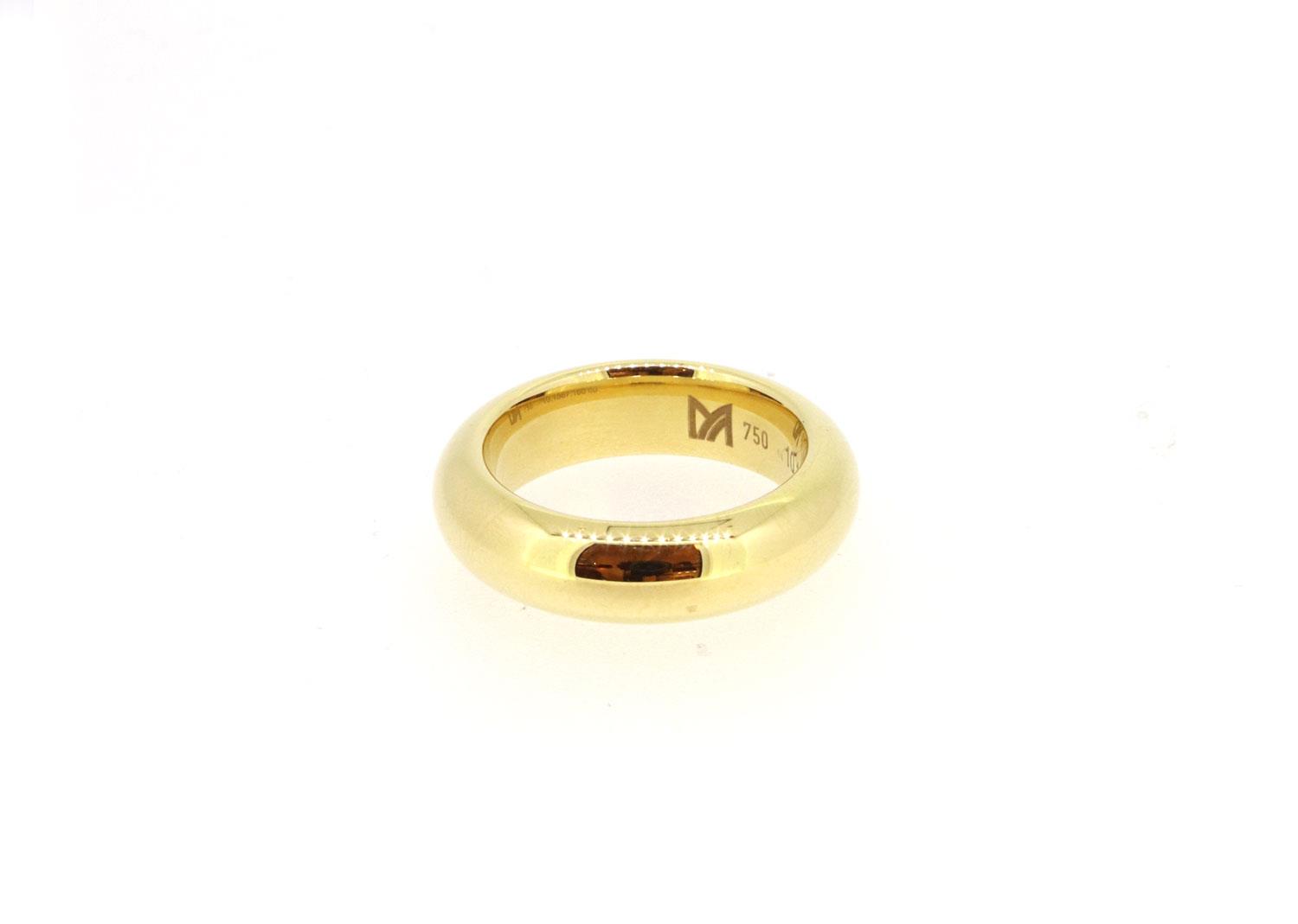 Ring halbrund 18ct Gelbgold - Meister - 10.1867.160