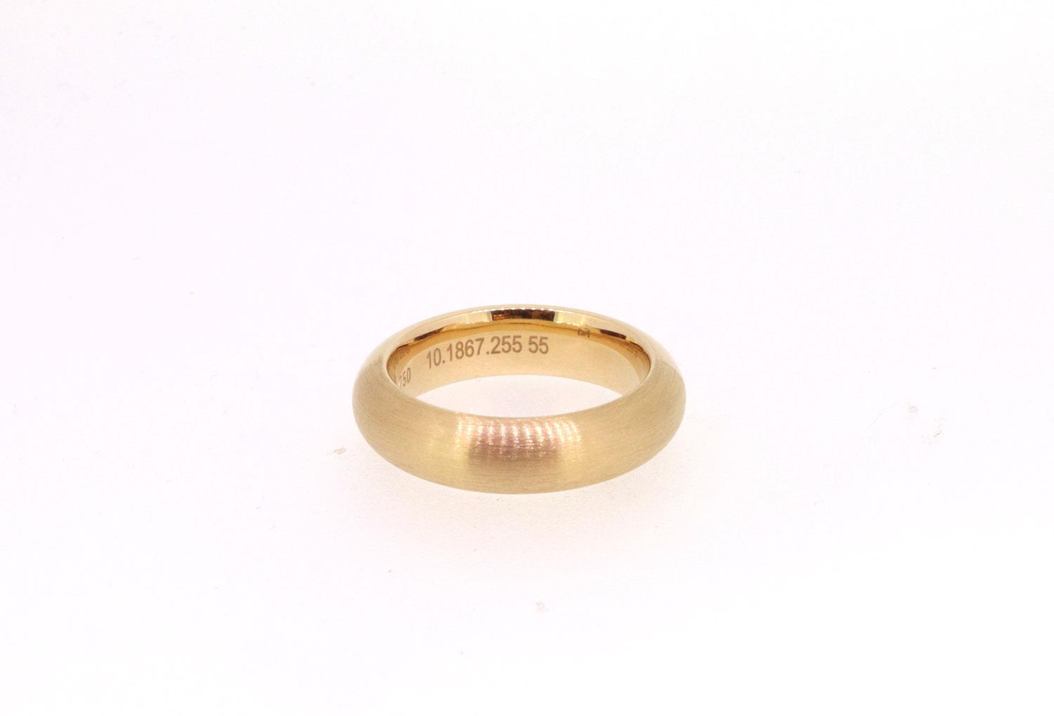 Ring halbrund 18ct Rotgold - Meister - 10.1867.355
