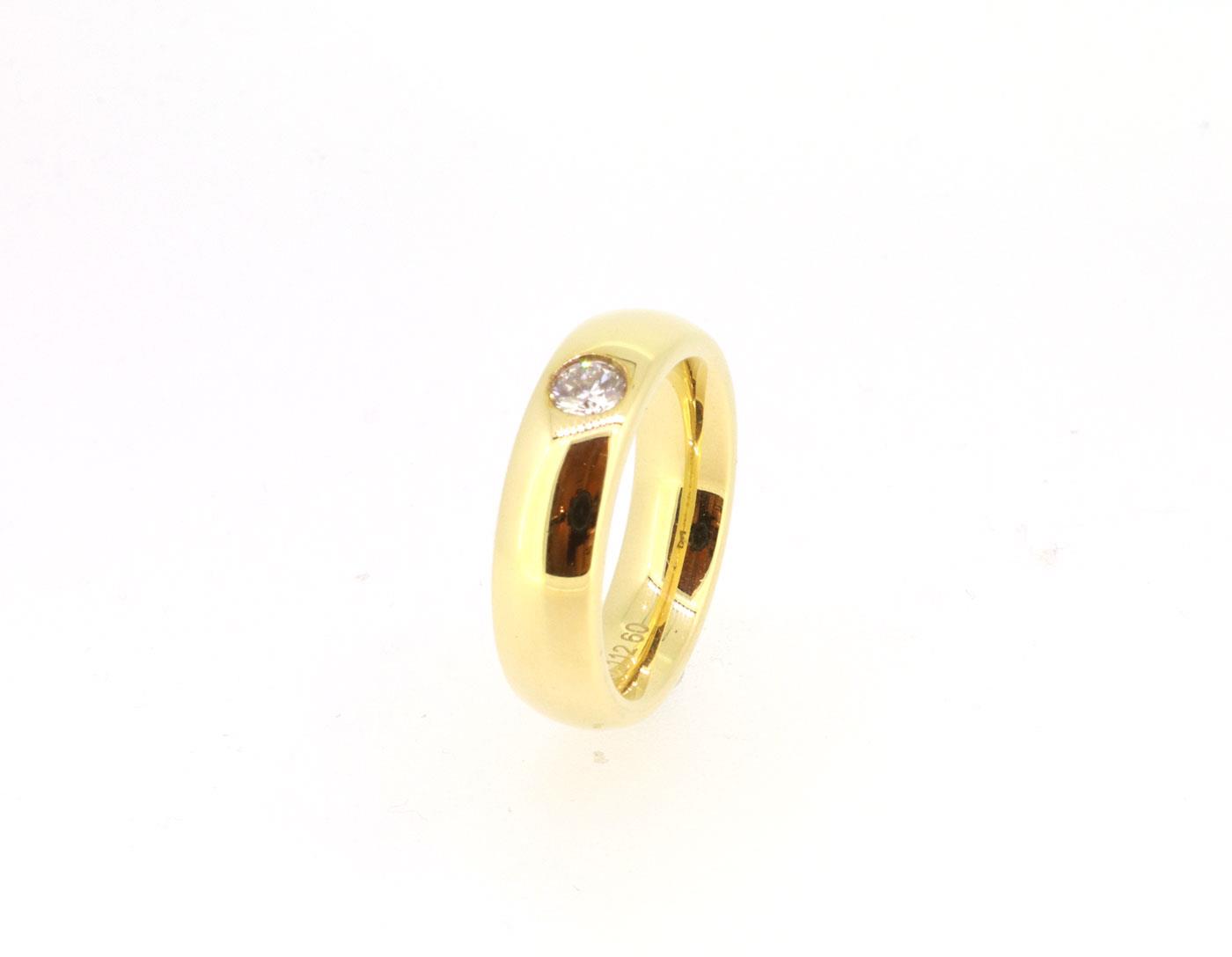 Ring 0,24ct Twinset 18ct Gelbgold - Meister - 12.9931.112