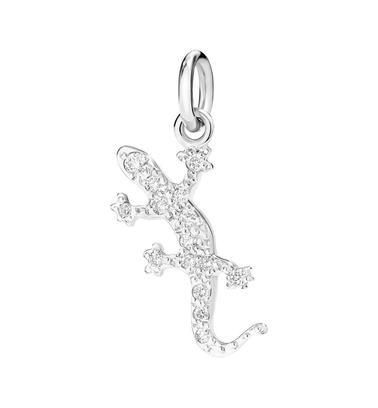 Charm Gecko weiße Diamanten - Dodo - D13GCPOB/B