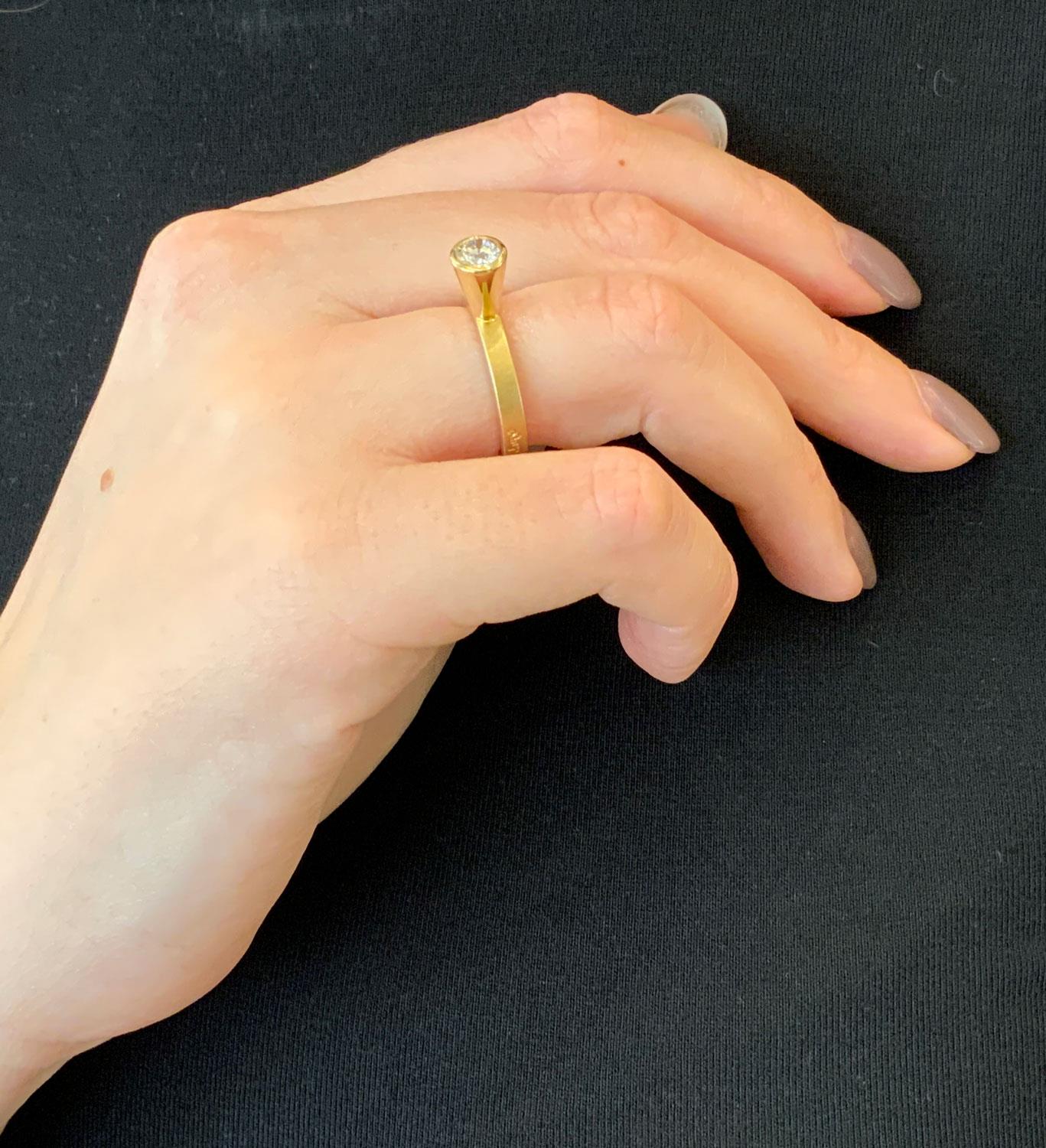 Ring Mini Mini Brillant 0,52ct 18ct Gelbgold - Georg Spreng - 420spre05-5