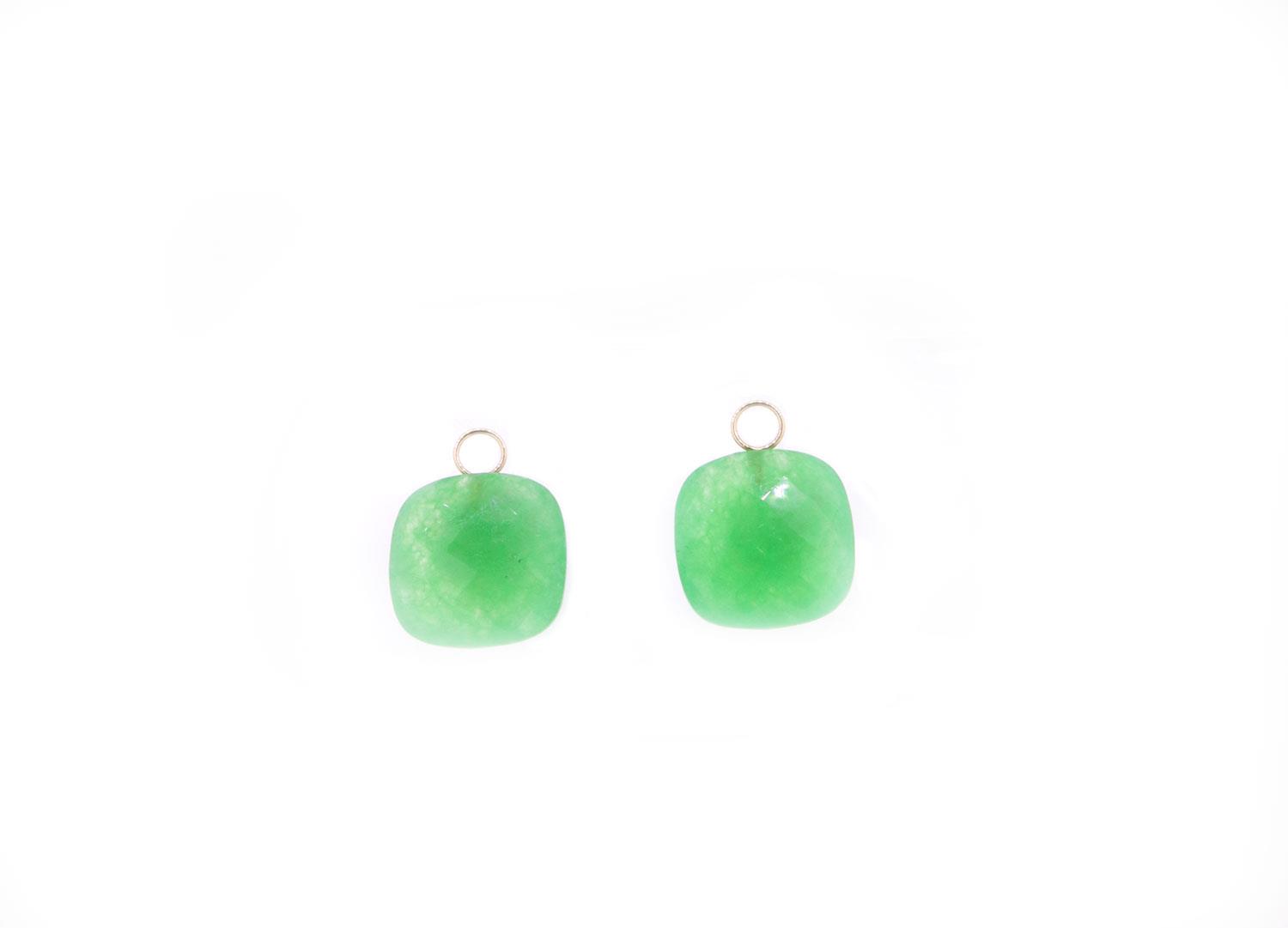 Ohrschmuck Einhänger Jade grün - Individuelle Marken - Jadgrue13