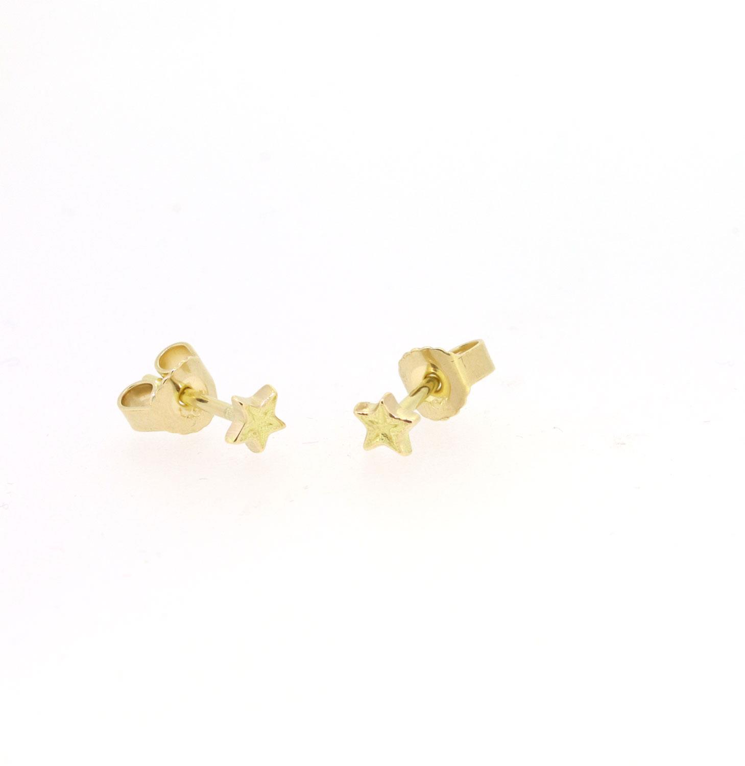 Ohrstecker Mini Stern 18ct Gelbgold - Diagon - 7-1012