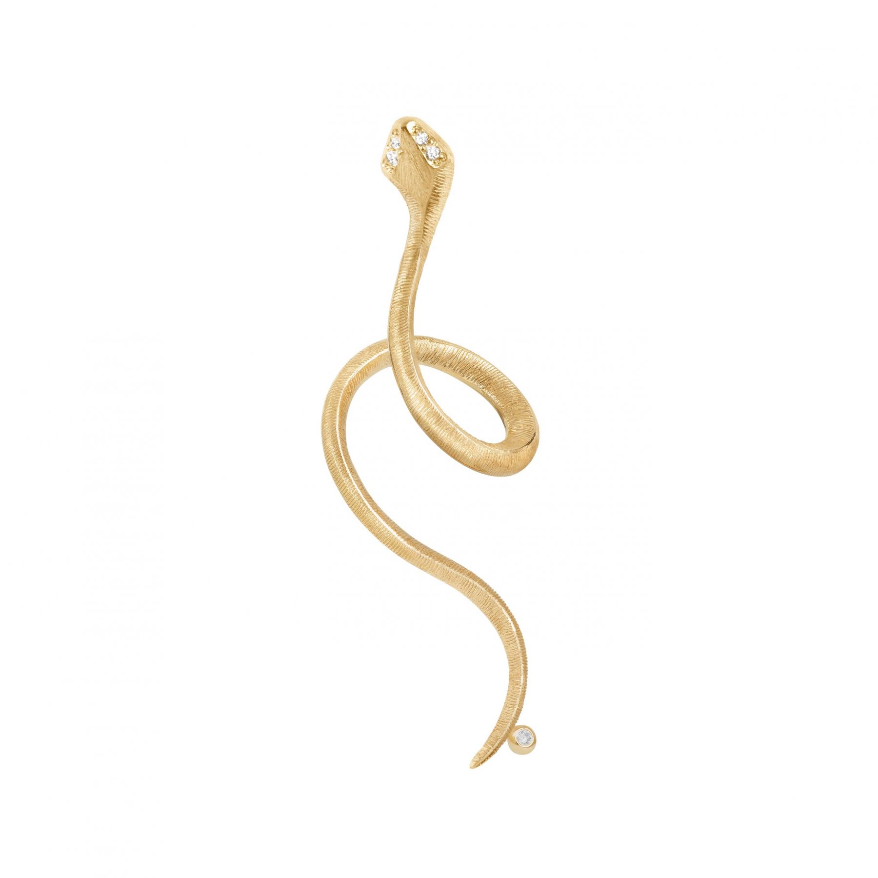 Einzelner Ohrring Snakes 18kt Gelbgold - Ole Lynggaard - A2675-401