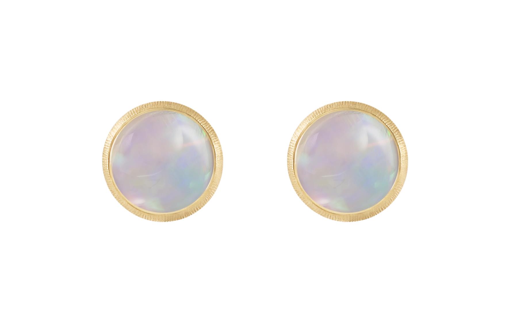 Ohrstecker Lotus 18ct Gelbgold Opal - Ole Lynggaard - A3058-416