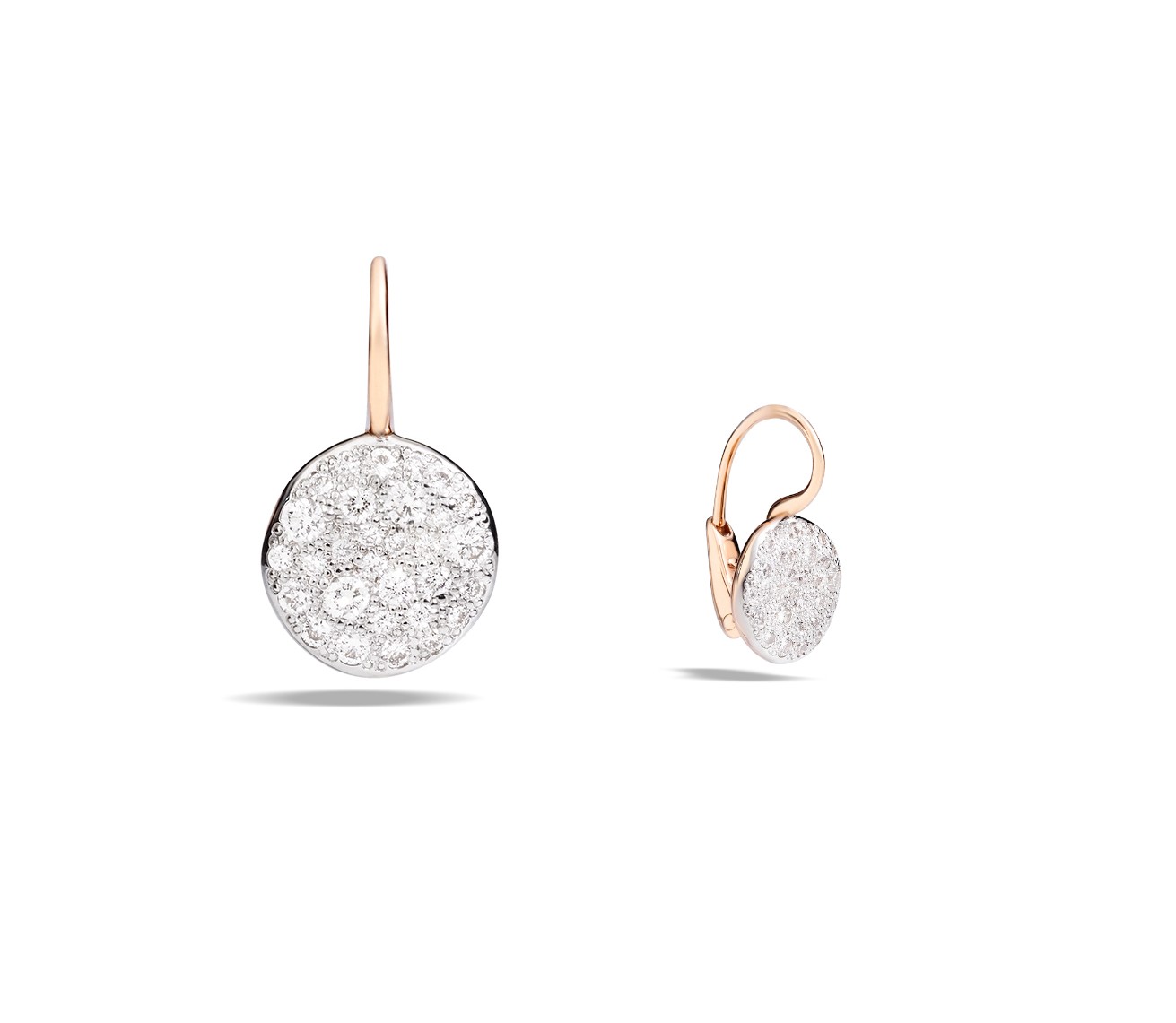 Ohrringe Sabbia weiße Diamanten 18K Roségold - Pomellato - O.B204HM07B9