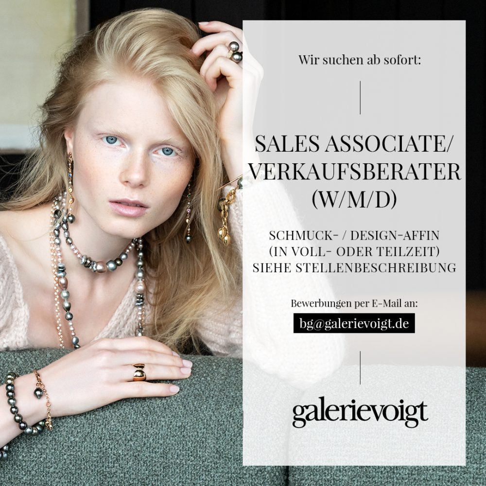 Sales Associate/ Verkaufsberater, Galerie Voigt, Job, Stellenangebot, Nürnberg