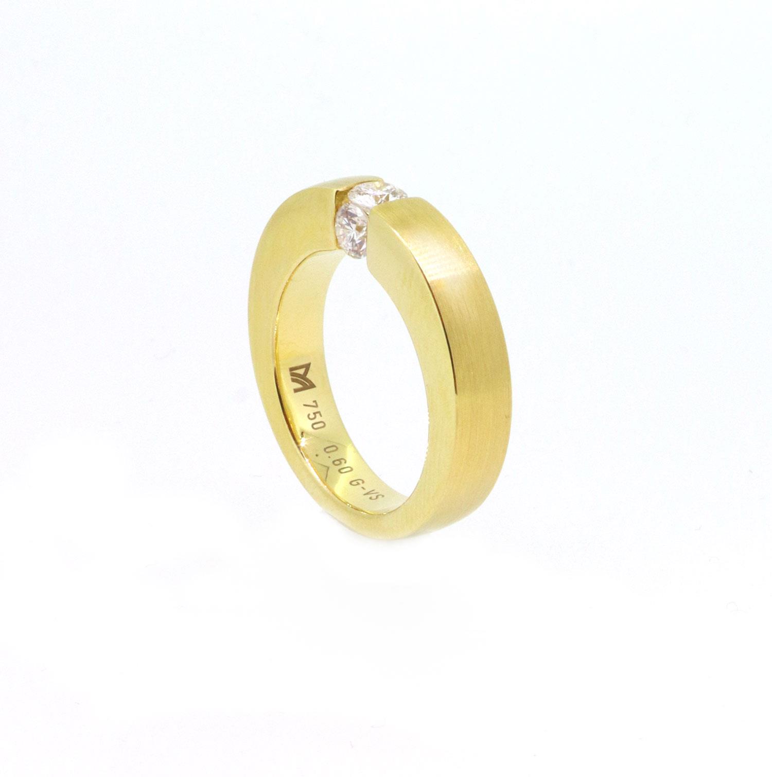 Ring Trilogy 0,60ct 18kt Gelbgold - Meister - 117.8105.00