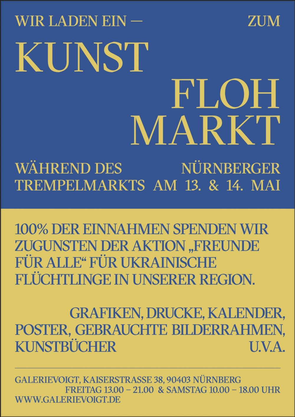 Trempelmarkt Nürnberg, Galerie Voigt Kunst, Kunstflohmarkt