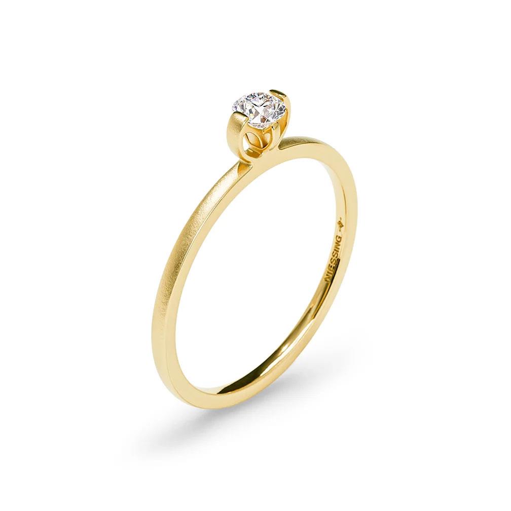 Ring Princess Brillant 0,14ct in 18kt Gelbgold - Niessing - N381960gg014