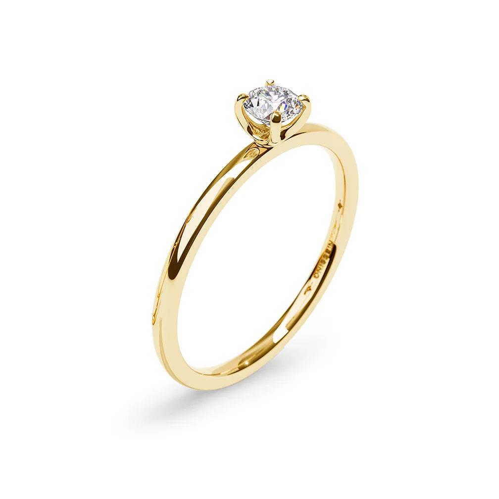 Ring Amatis Fine Gelbgold Brillant 0,18ct - Niessing - N381961gg018