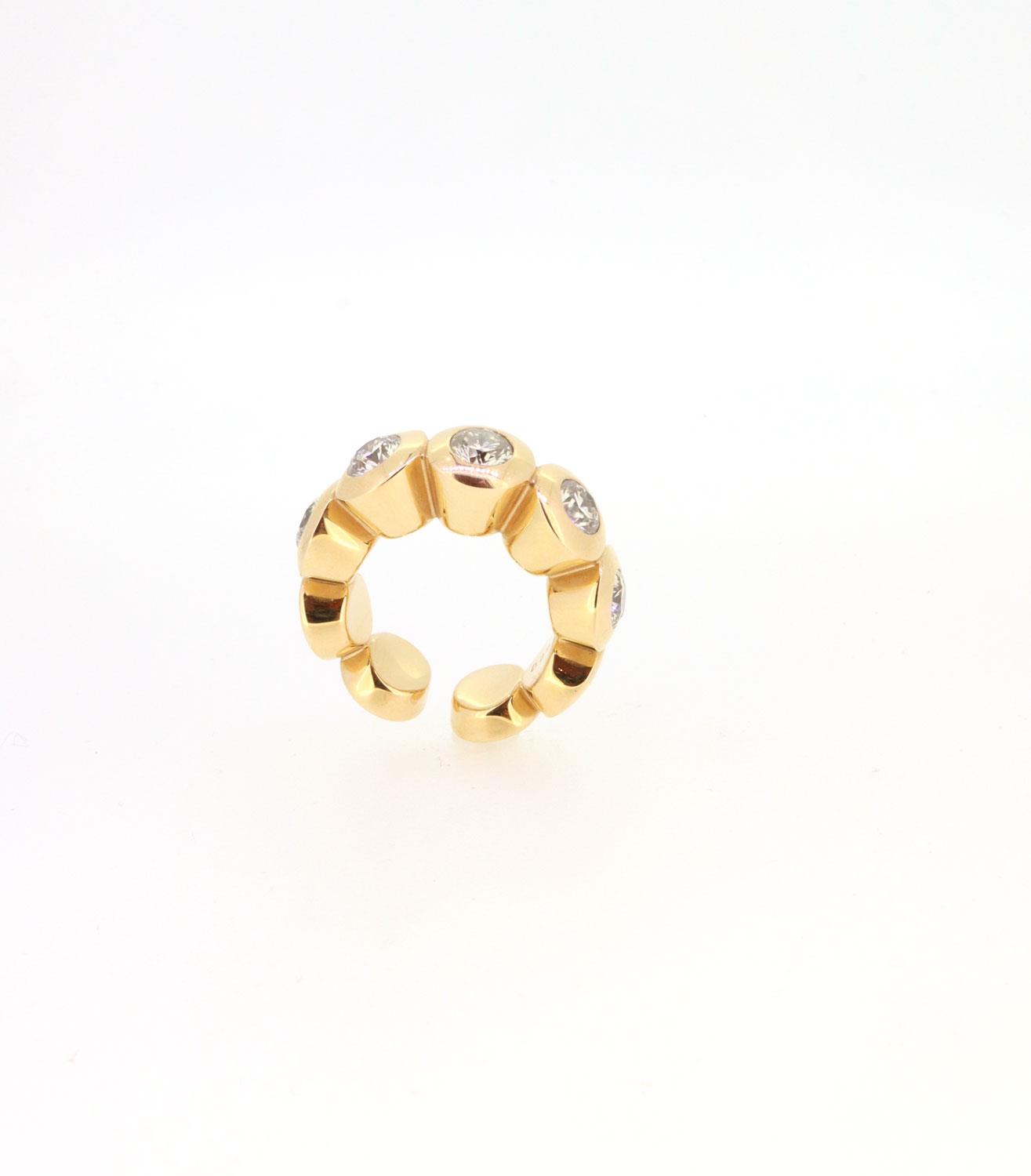 Ring Riviere Brillanten Rosegold - Scheffel - 304170RB