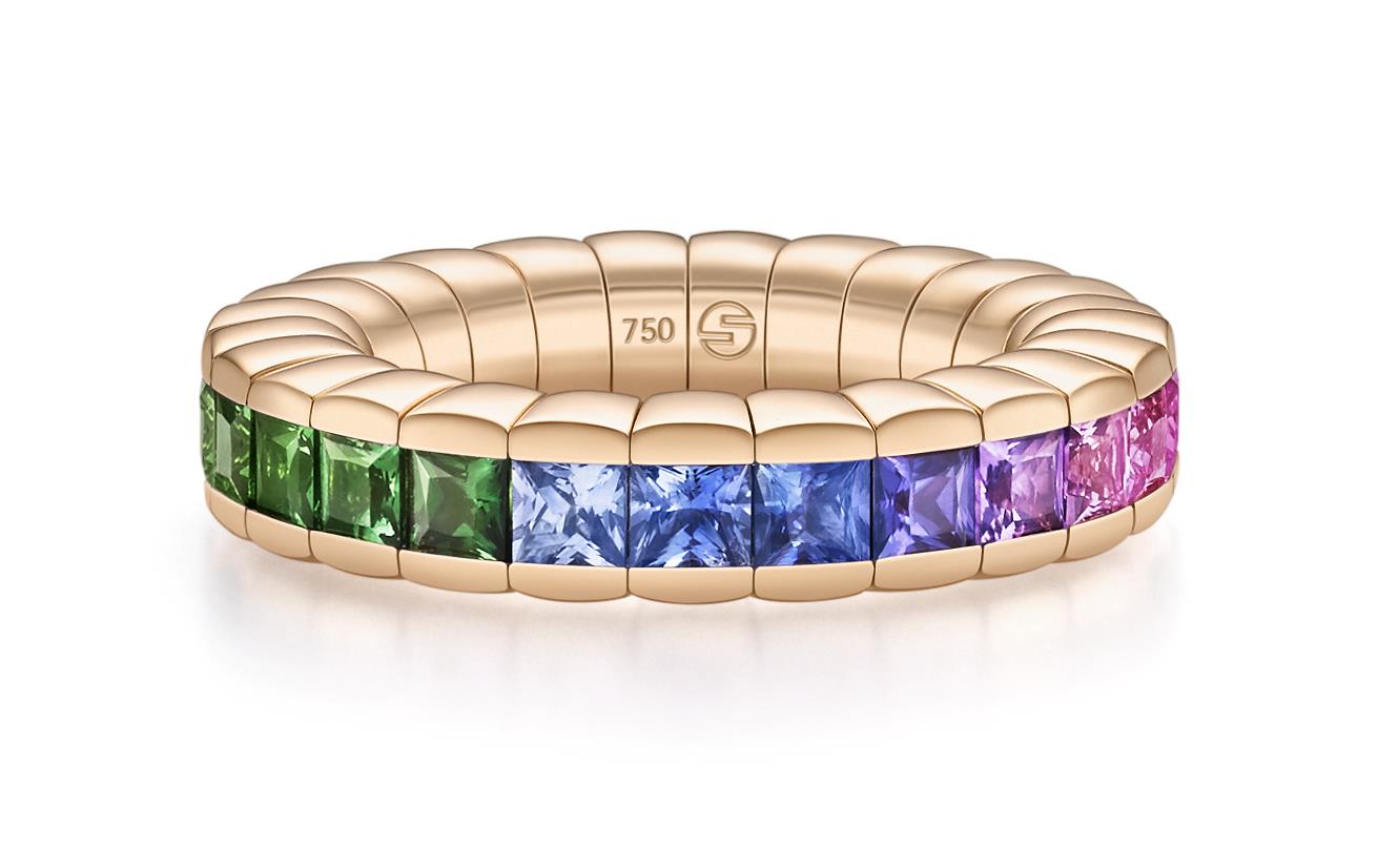Ring Princess Rainbow Saphire Rosegold - Scheffel - 30PR3.0RSMT