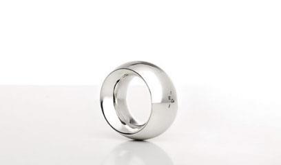 Ring massiv 925 Silber navette - Emil Brenk - 020504
