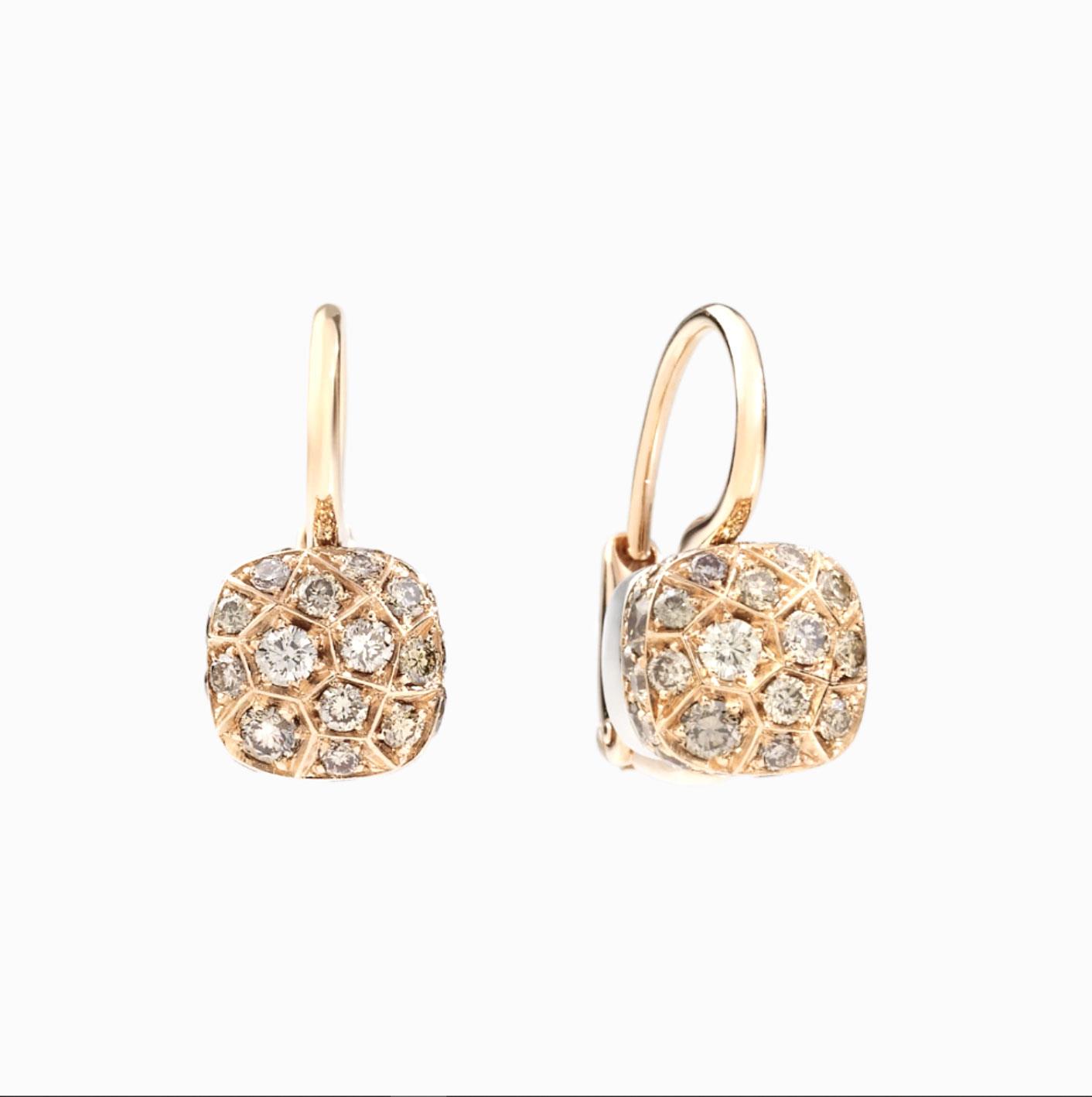 Ohrringe Nudo Diamanten Rosegold - Pomellato - POC2501O6000DBR