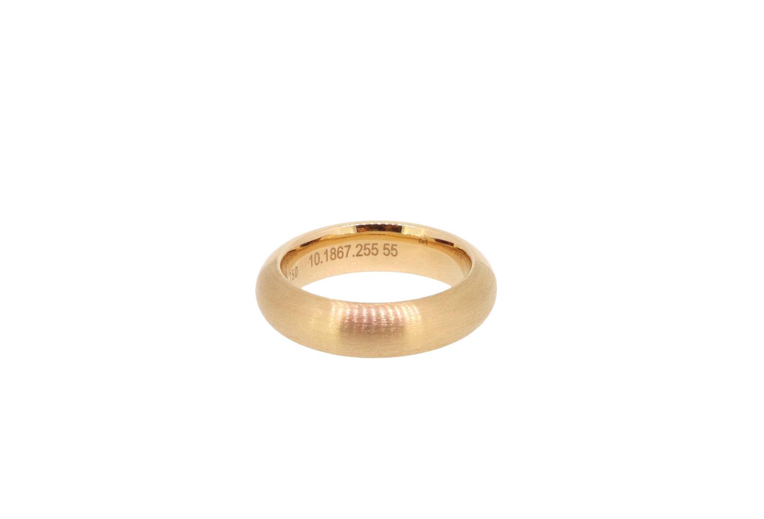 Ring halbrund 18ct Rotgold - Meister - 10.1867.355