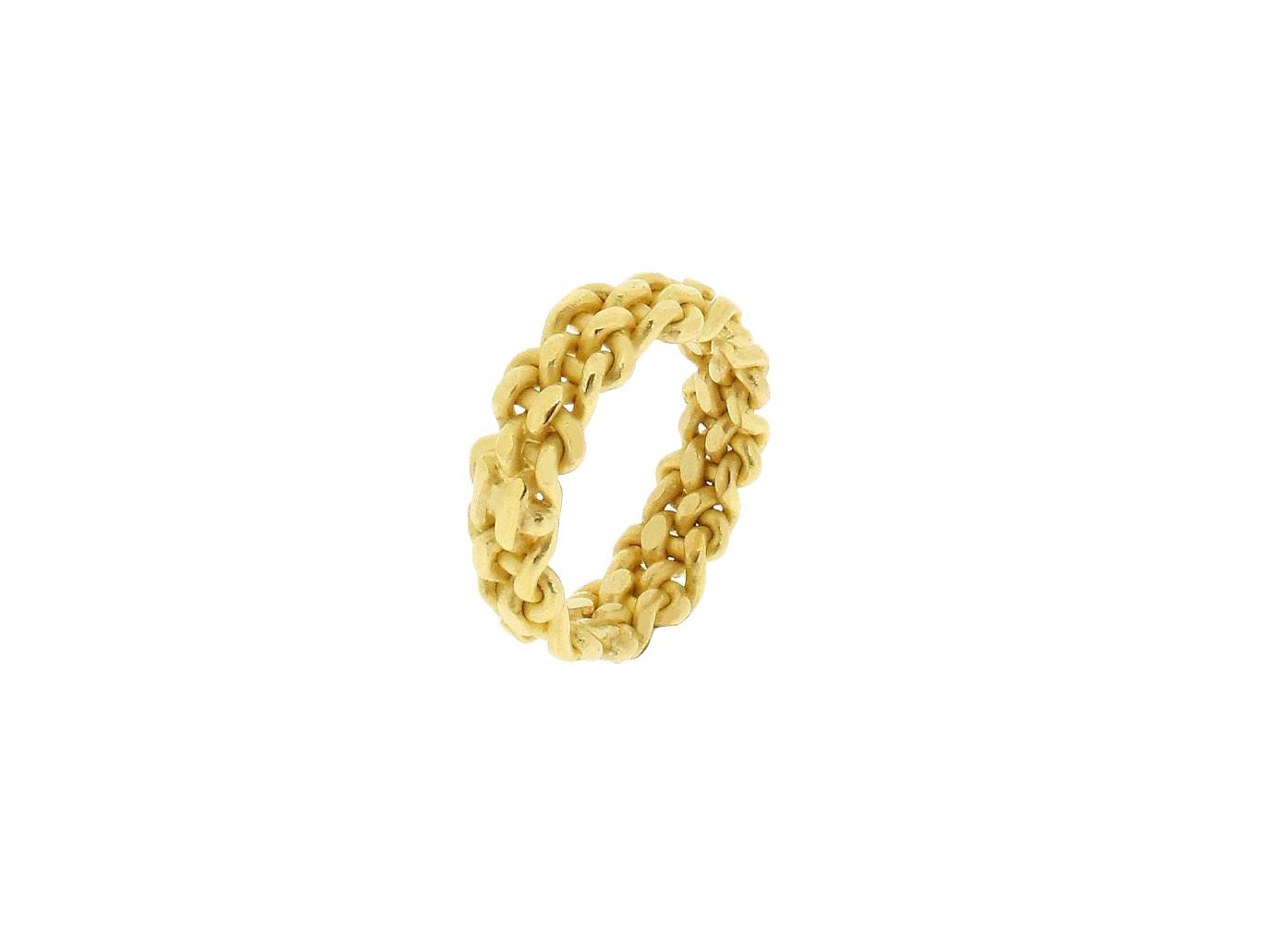 Ring geflochten 18ct Gelbgold - Autoren Schmuck - 4001-768