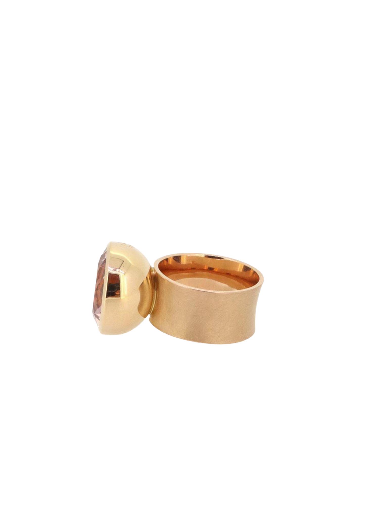 Ring Pokal Morganit 16mm Rotgold - Georg Spreng - 422spre03-6A