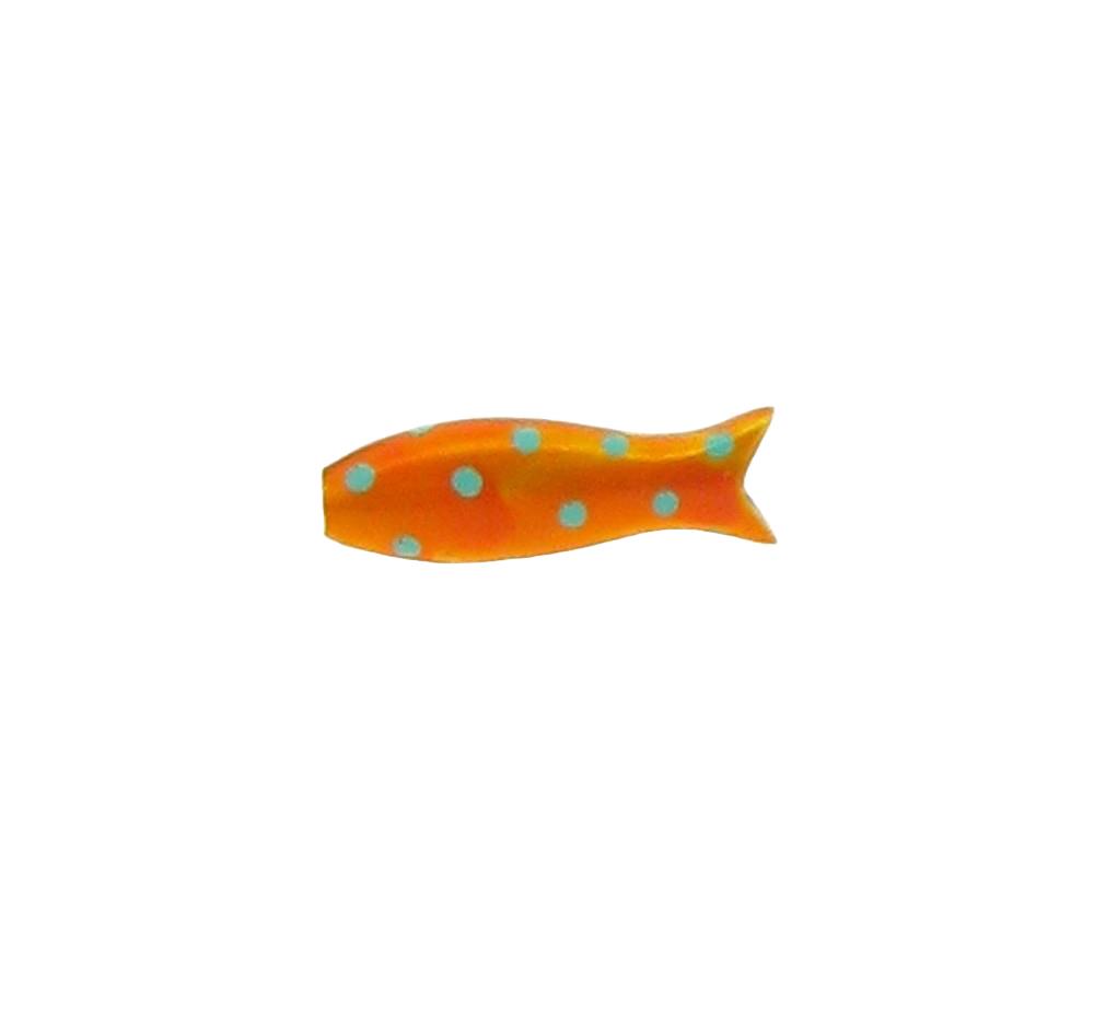 Anhänger kleiner Fisch Emaill orange 925 Silber - Sabine Scheuble - F10007SEOP