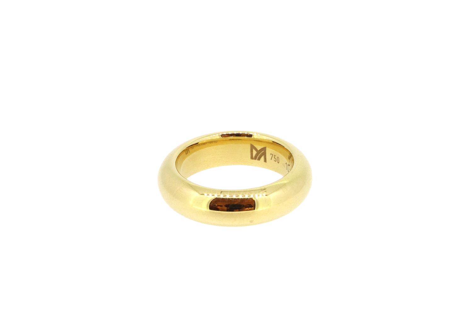 Ring halbrund 18ct Gelbgold - Meister - 10.1867.160