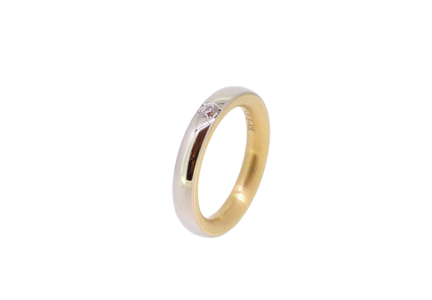 Ring 0,110ct Twinset 18ct Weißgold - Meister - 112.8536.00