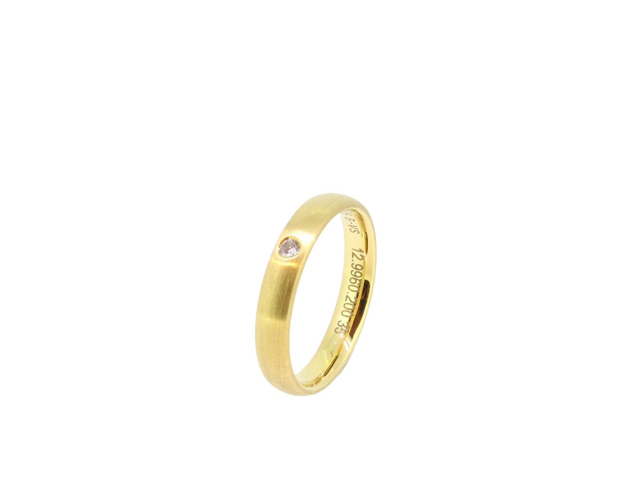 Ring 0,035ct 18kt Gelbgold - Meister - 12.9960.00