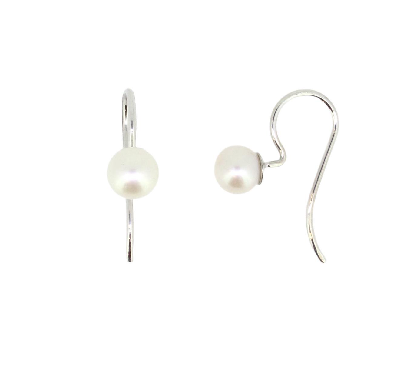 Ohrringe Perle 18ct Weißgold - GalerieVoigt - 310nicoWG4.perle