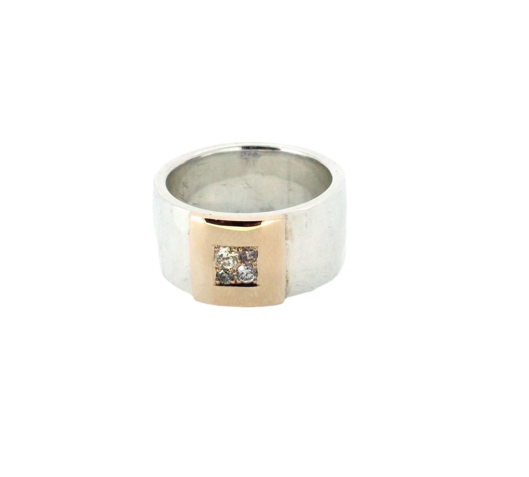 Ring Brillanten braun Silber - Individuelle Marken - 413brun09-6