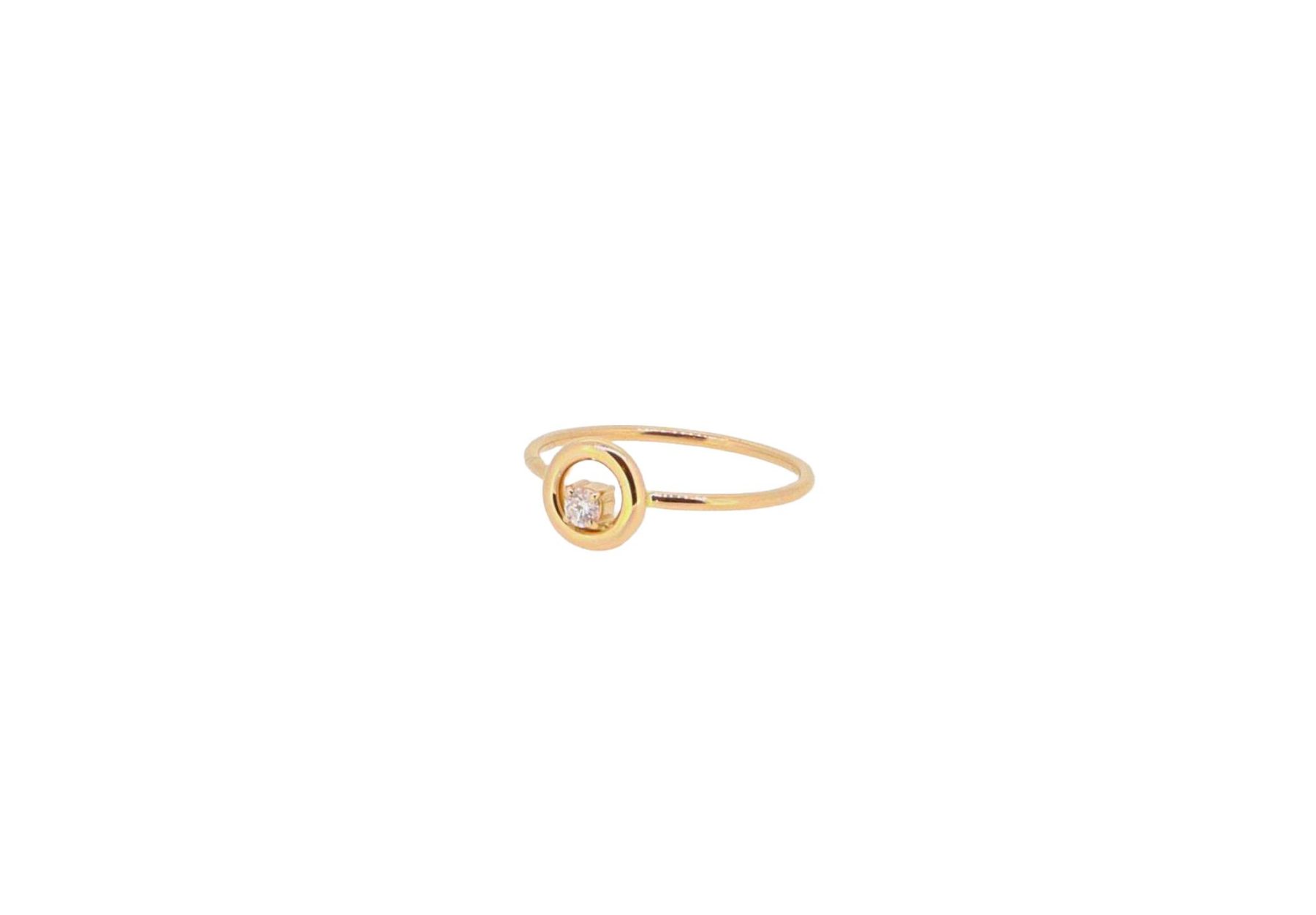 Ring Brillant 18ct Roségold - GalerieVoigt - FA3561R001