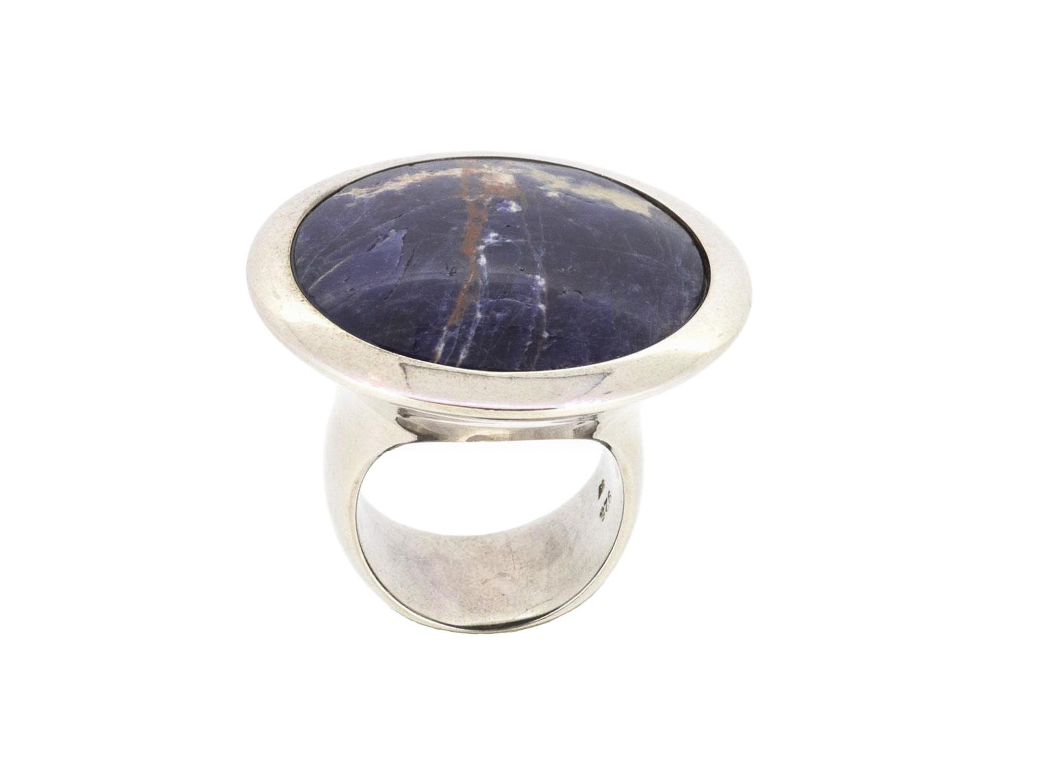 Ring Sodalith 925 Silber - Individuelle Marken - R-4432Lsoda