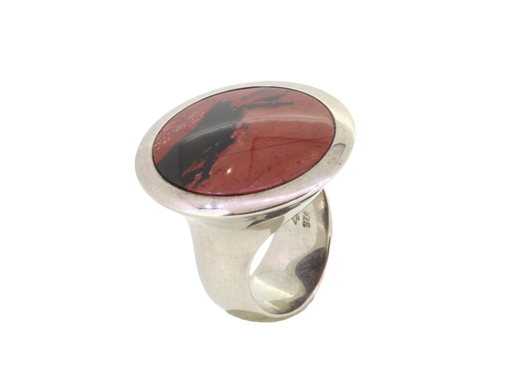 Ring Jaspis 925 Silber - Individuelle Marken - R-4433Mjaspis