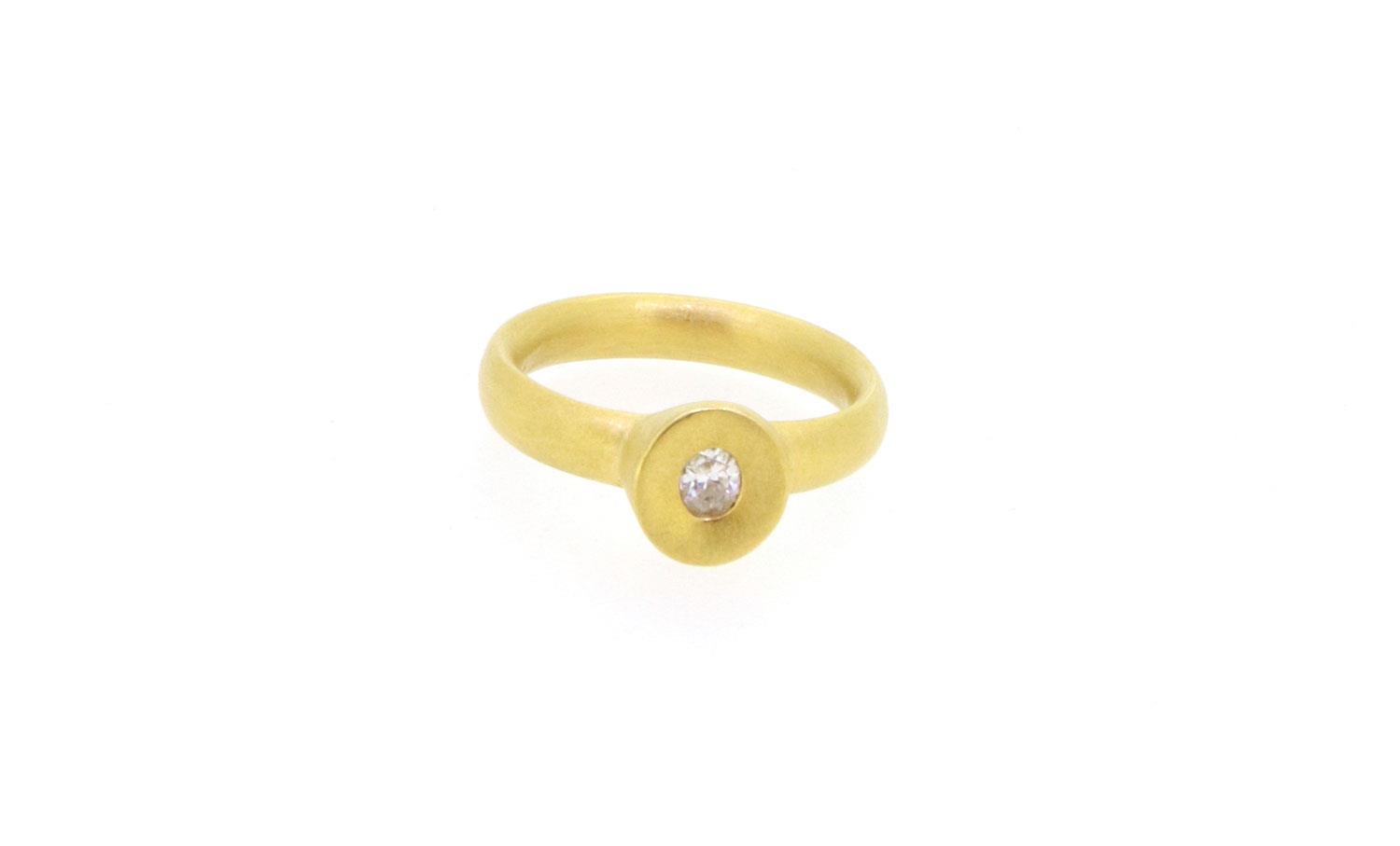 Ring Diamant 20kt Gelbgold - Autoren Schmuck - R20730080