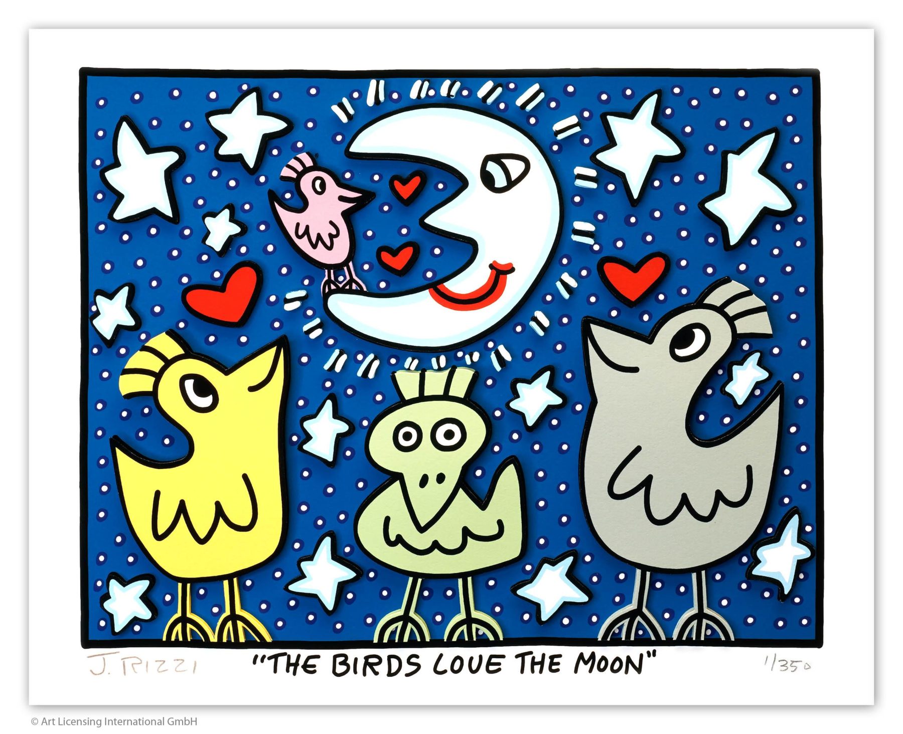 the Birds love the moon - Rizzi, James - k-2304RIZ4