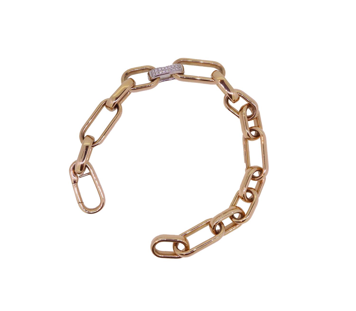 Armband Brillanten Pavé 18kt Rosé und Weißgold - Individuelle Marken - 835BX0538