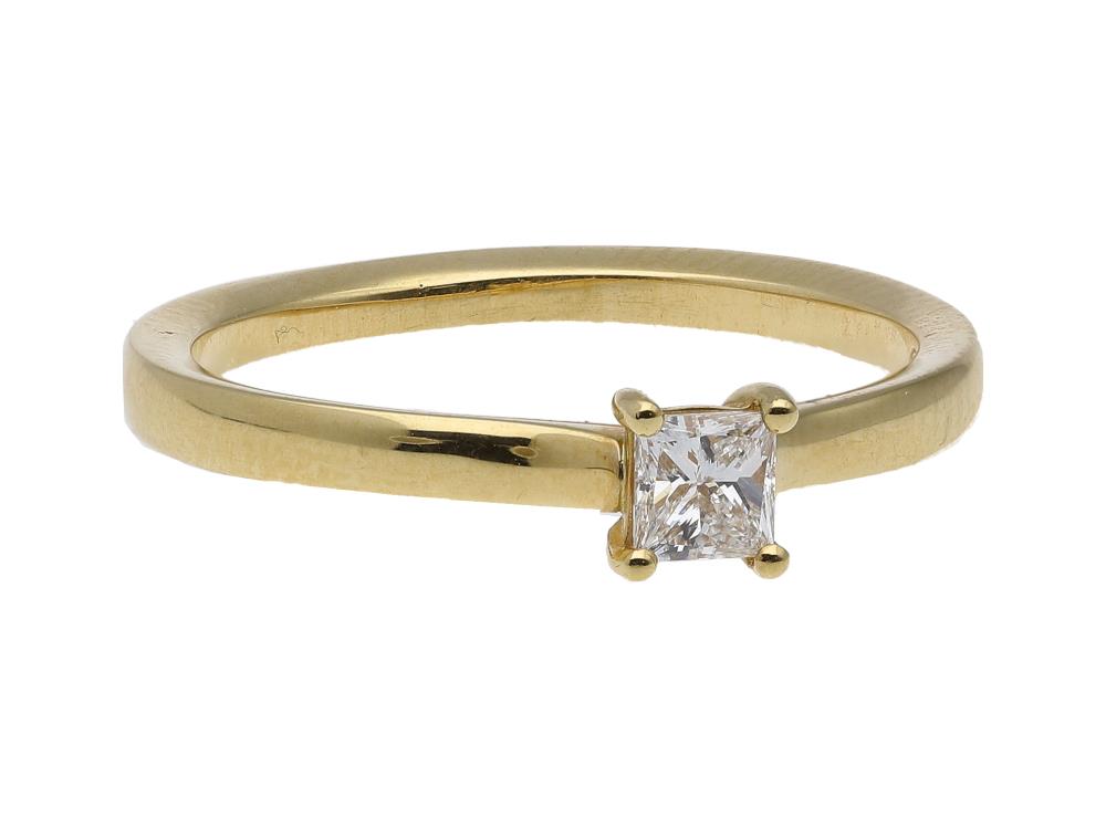 Ring Prinzess Diamant 18kt Gelbgold - Krieger - 711.7040.09.6