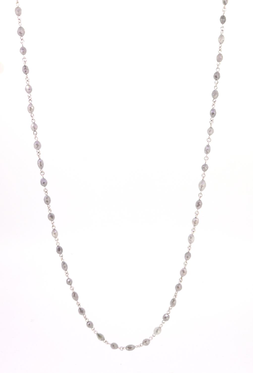 Kette Diamanten grau 18ct Weißgold - Individuelle Marken - 121dare06-3