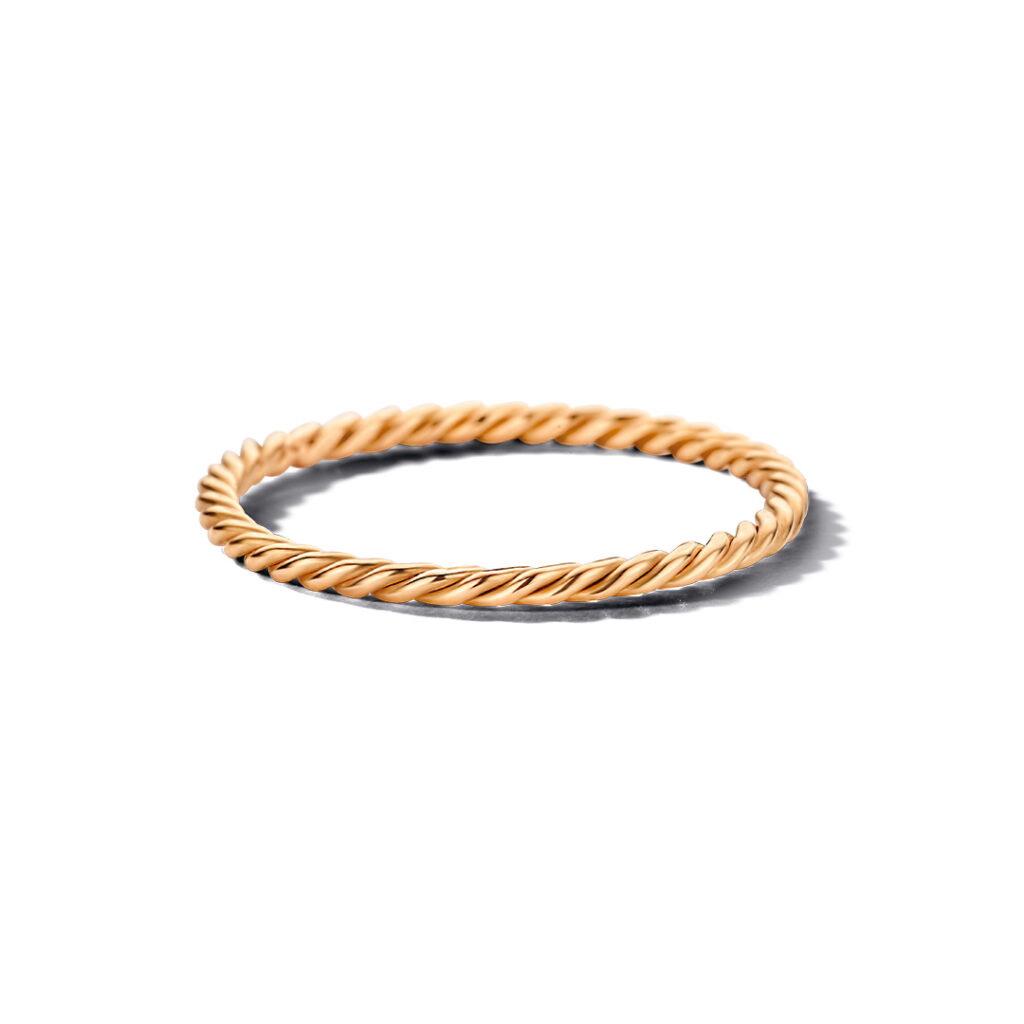 Ring Signature Twisted Stacking 18kt Roségold - Minitials - 4-STS-rg