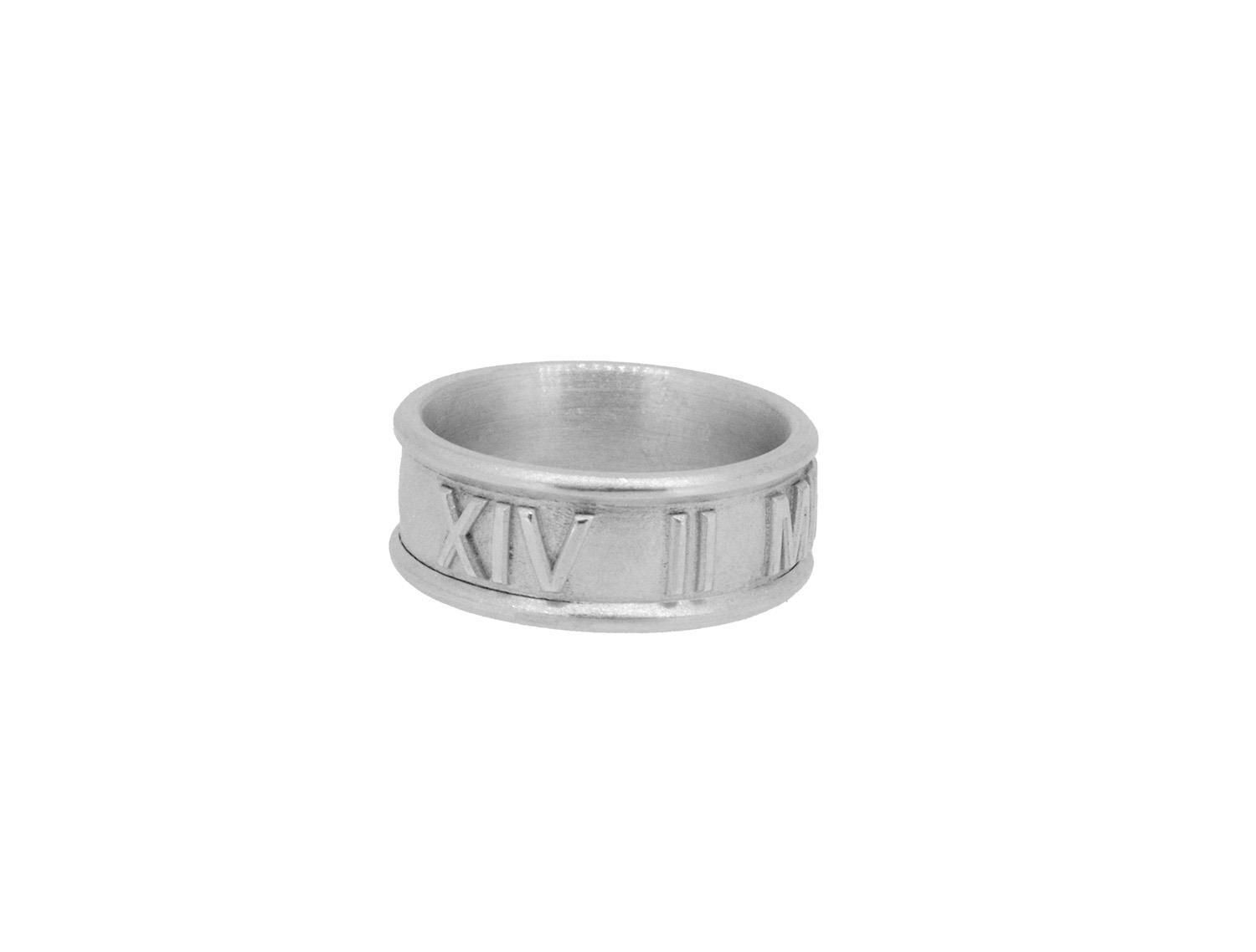 Ring Römische Ziffern Valantinstag 925 Silber - GalerieVoigt - R28310000